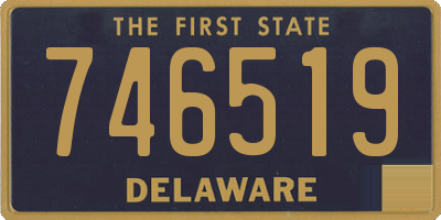 DE license plate 746519