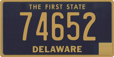 DE license plate 74652