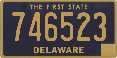 DE license plate 746523