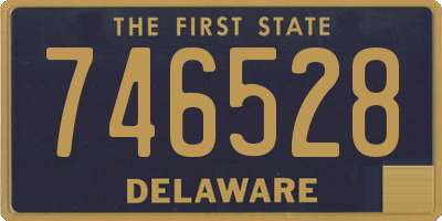 DE license plate 746528