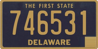 DE license plate 746531