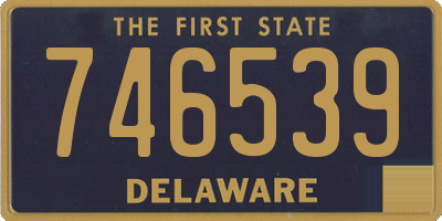 DE license plate 746539