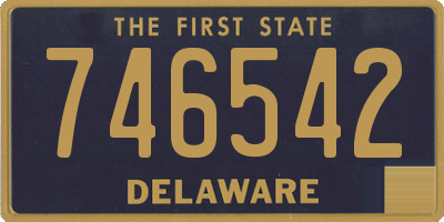 DE license plate 746542