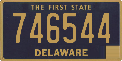 DE license plate 746544