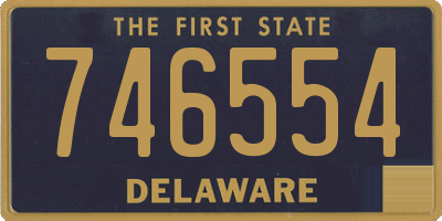 DE license plate 746554