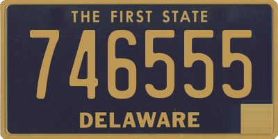 DE license plate 746555