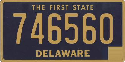DE license plate 746560