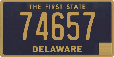 DE license plate 74657
