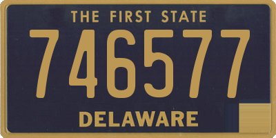 DE license plate 746577