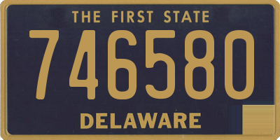 DE license plate 746580