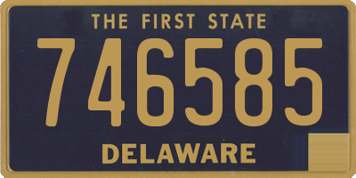 DE license plate 746585