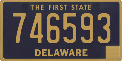 DE license plate 746593