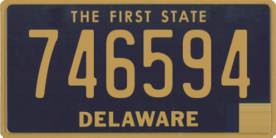 DE license plate 746594