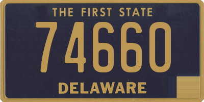 DE license plate 74660