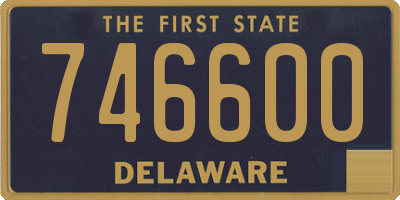 DE license plate 746600