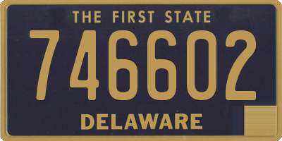 DE license plate 746602