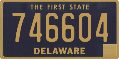 DE license plate 746604