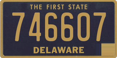 DE license plate 746607