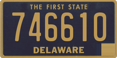 DE license plate 746610