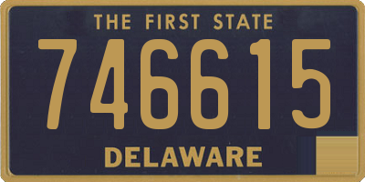 DE license plate 746615