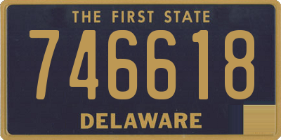 DE license plate 746618