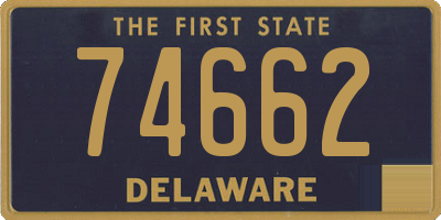 DE license plate 74662