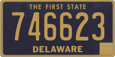 DE license plate 746623