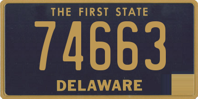 DE license plate 74663