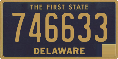 DE license plate 746633