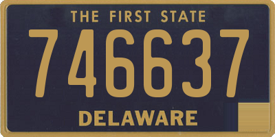 DE license plate 746637