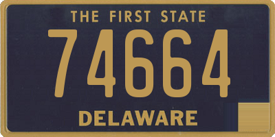 DE license plate 74664