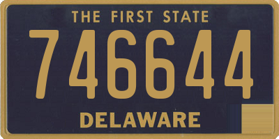DE license plate 746644