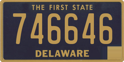 DE license plate 746646