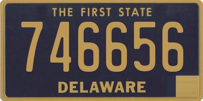 DE license plate 746656