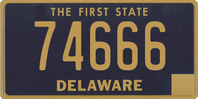DE license plate 74666