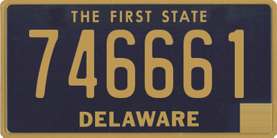 DE license plate 746661
