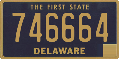 DE license plate 746664
