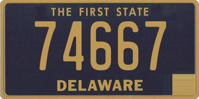 DE license plate 74667