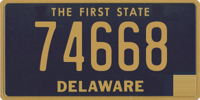DE license plate 74668