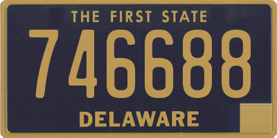 DE license plate 746688