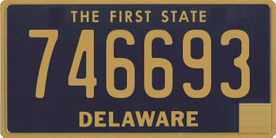 DE license plate 746693