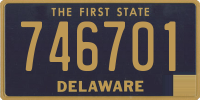 DE license plate 746701