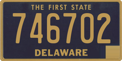 DE license plate 746702