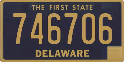 DE license plate 746706