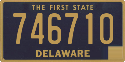 DE license plate 746710