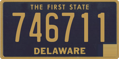 DE license plate 746711
