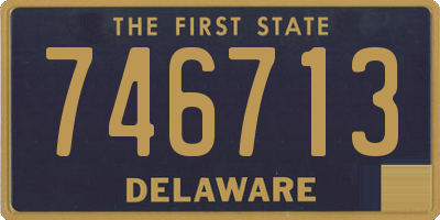 DE license plate 746713