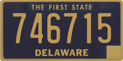 DE license plate 746715