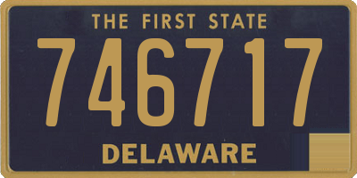DE license plate 746717