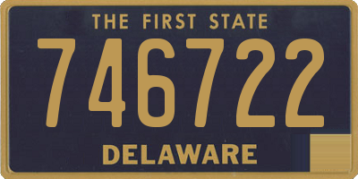 DE license plate 746722